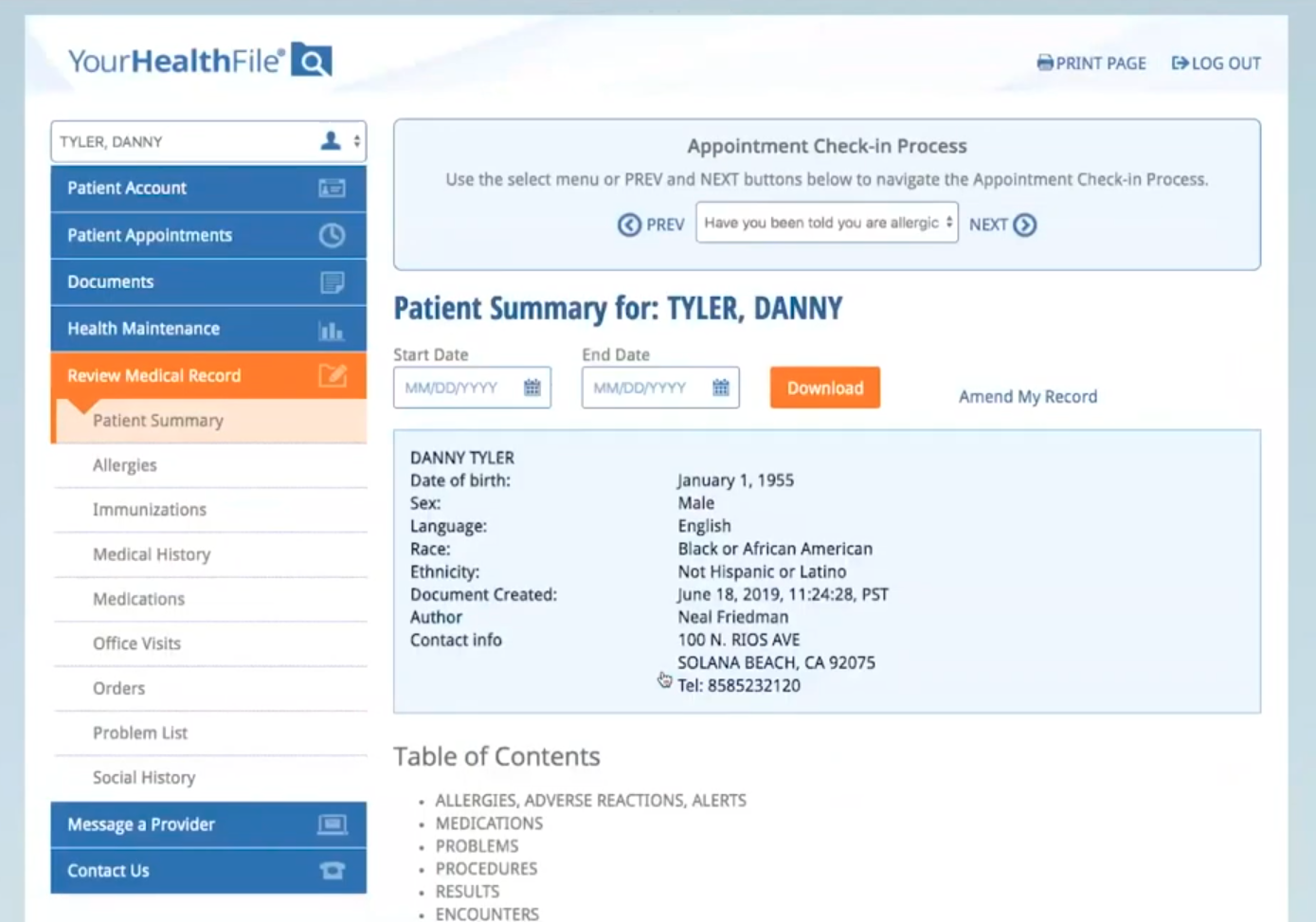 screenshot of NextGen Healthcare Interoperability